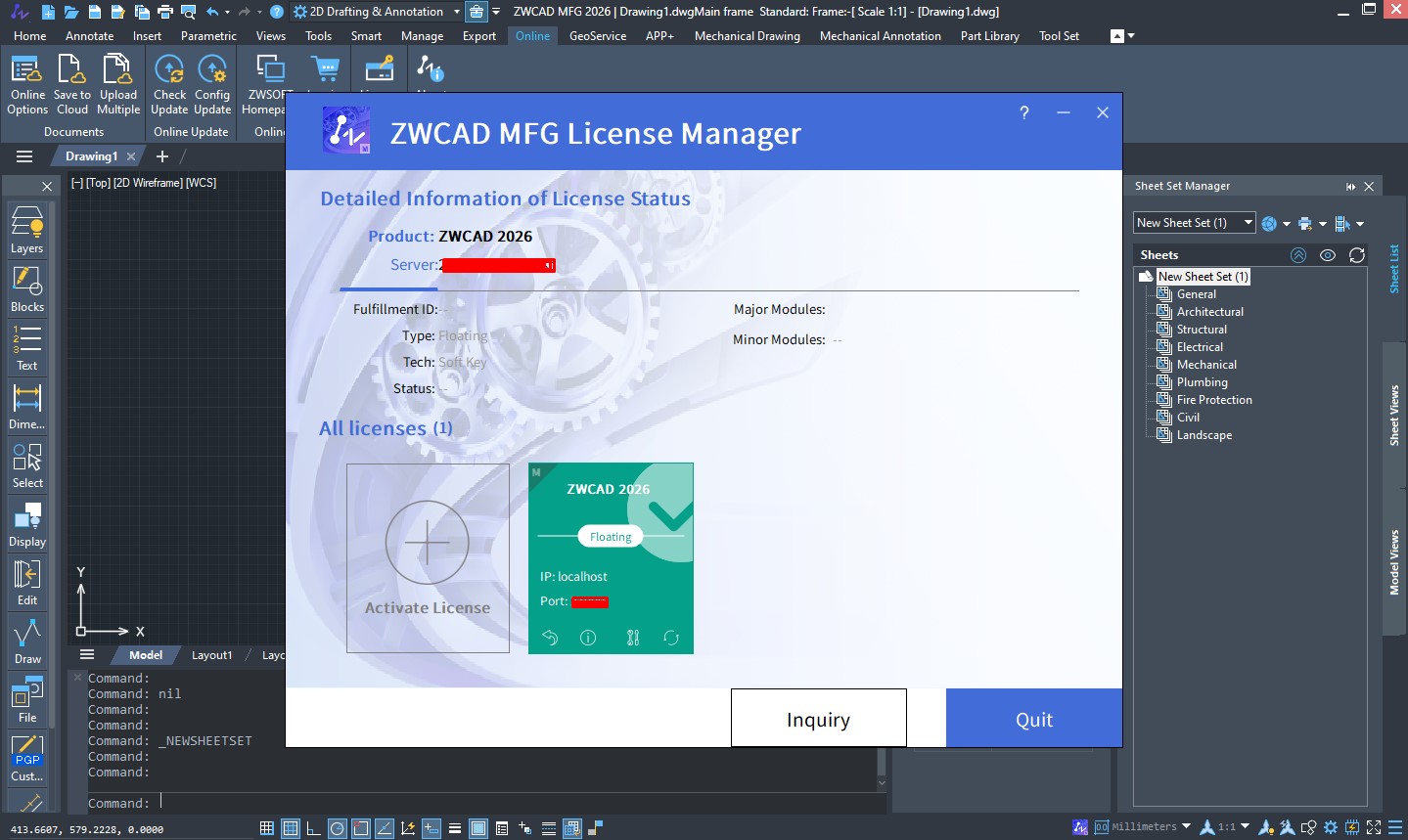 ZWCAD MFG 2026 INGLES