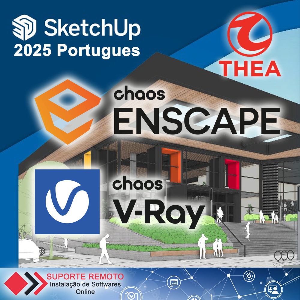 SketchUp Pro 2025 + Enscape + V-Ray